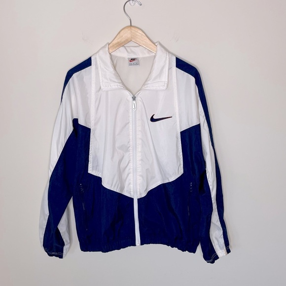 Nike Men’s Big Swoosh Track Jacket 90’s Vintage grandpa running retro - Picture 1 of 10